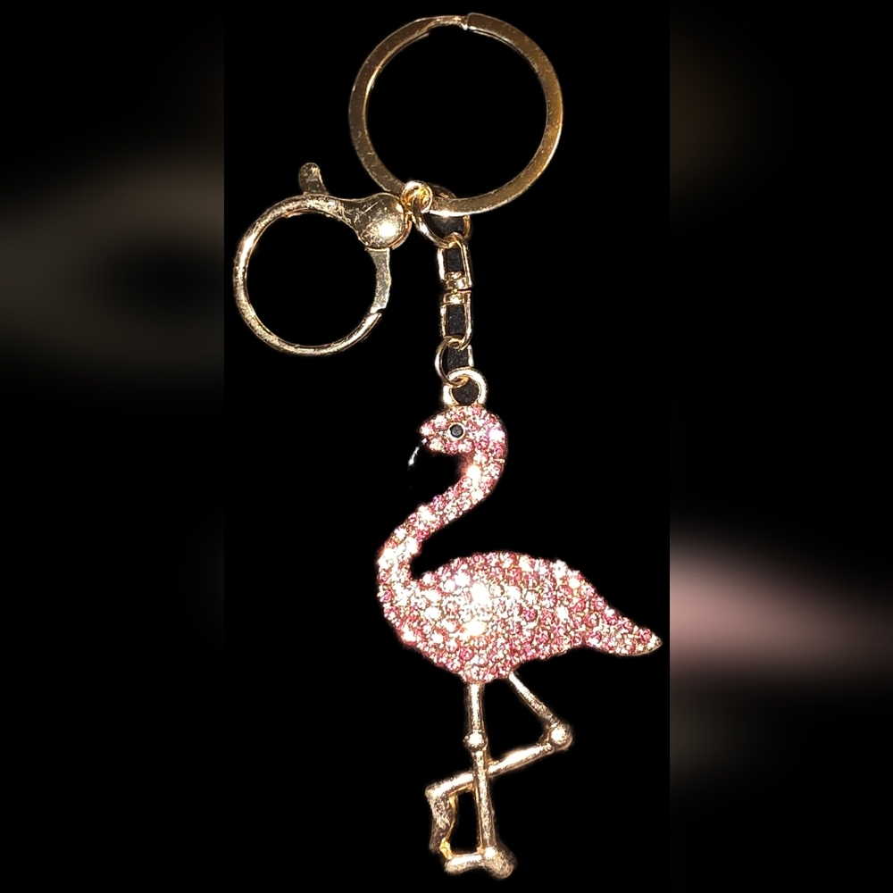Pink Flamingo Keychain - Picture 2 of 2